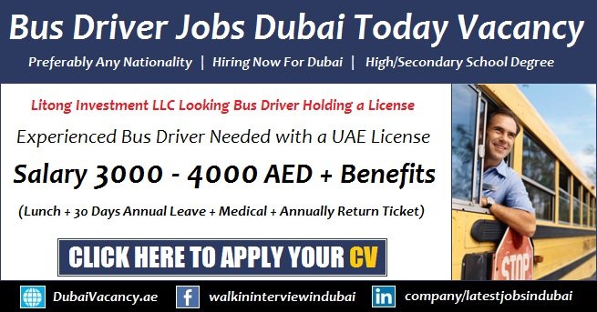 Bus Driver Jobs in Dubai 2017 Good Salary Package Latest Vacancy