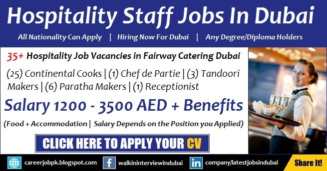 Fairway Catering Services Walk in Interview