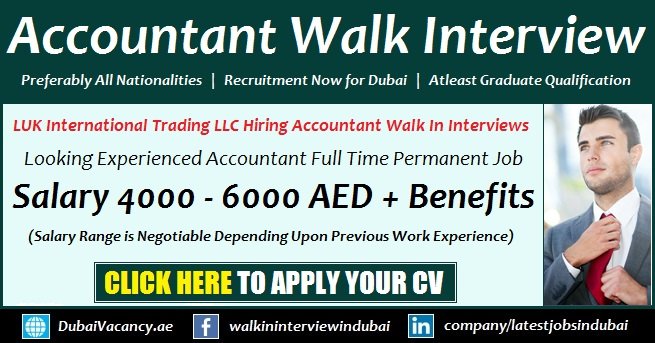 Accountant Jobs in Dubai 2018