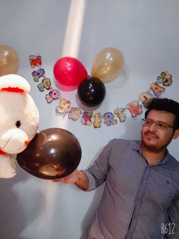 Adil Muhammad Yousuf Teddy Bear with Balloon