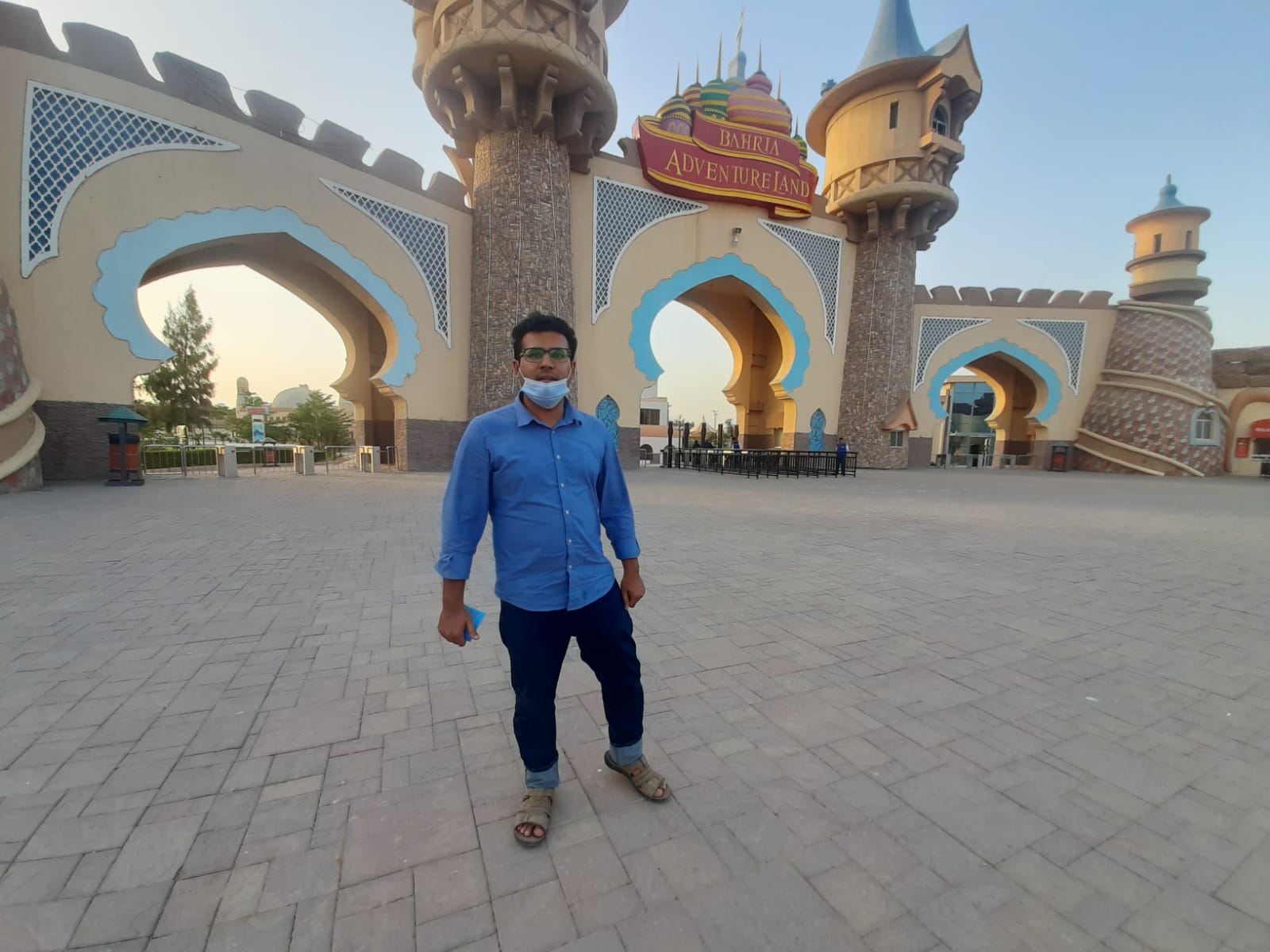 Again Photo Taken In Front of Bahria Adventure Land