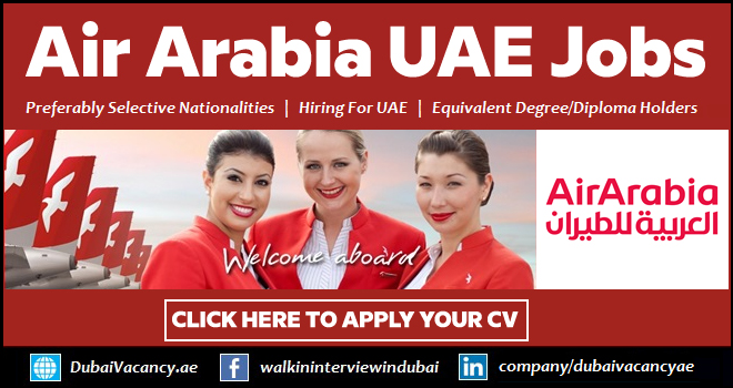 Air Arabia Careers 2026 For Cabin Crew Staff & Other Jobs 1 Air Arabia Careers