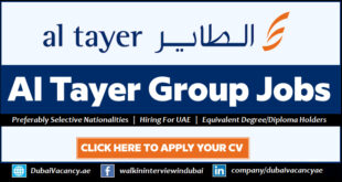 Al Tayer Careers Dubai, Abu Dhabi & UAE (December 2024) 1 Al Tayer Careers