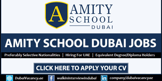 Amity School Dubai Careers