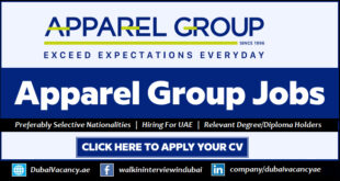 Apparel Group Careers in Dubai, Abu Dhabi & Fujairah 2024 3 Apparel Group Careers