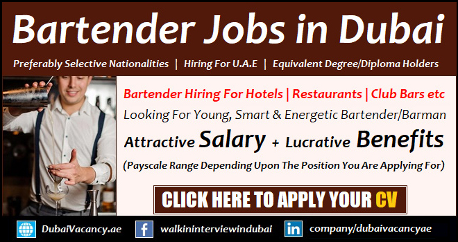 Bartender Jobs in Dubai & Abu Dhabi 2024 with Good Salary 1 Bartender Jobs in Dubai 1