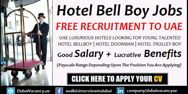 Bell Boy Jobs in Dubai