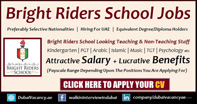 Bright Riders School Dubai Careers 2024 Required Teachers 1 Bright Riders School Dubai Careers