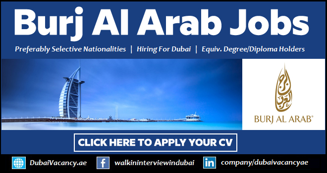 Burj Al Arab Careers 2025 in Dubai Multiple Job Vacancies 1 Burj Al Arab Careers 1