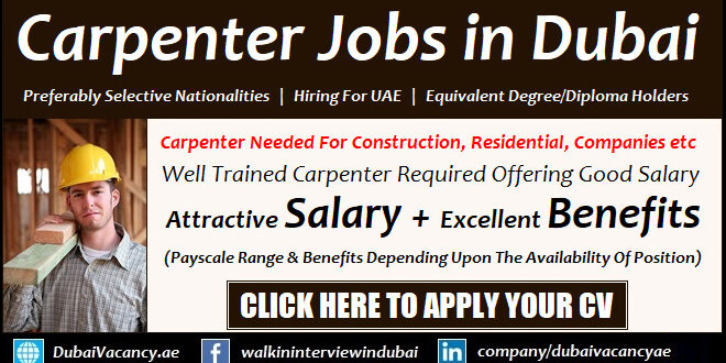 Carpenter Jobs in Dubai