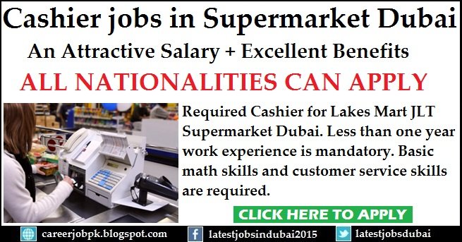 Cashier jobs in Supermarket in Dubai