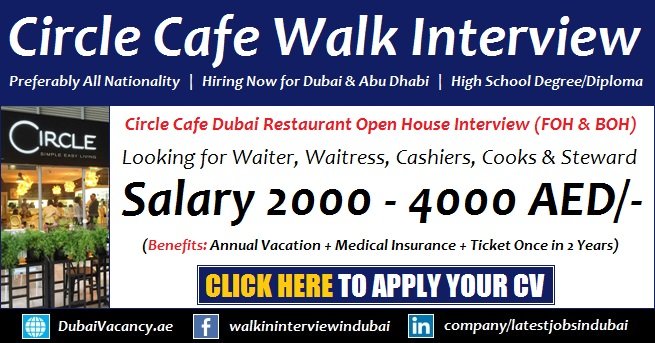 Circle Cafe Dubai Walk in Interview