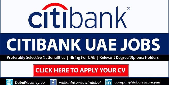 Citibank Careers Dubai