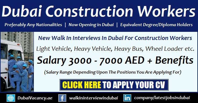 Construction Jobs in Dubai