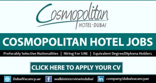 Cosmopolitan Hotel Dubai Careers