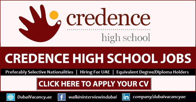 Credence High School Careers