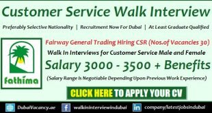 Customer Service Jobs in Dubai