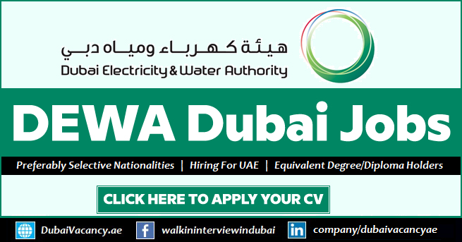 DEWA Careers Dubai Electricity Water Authority Jobs