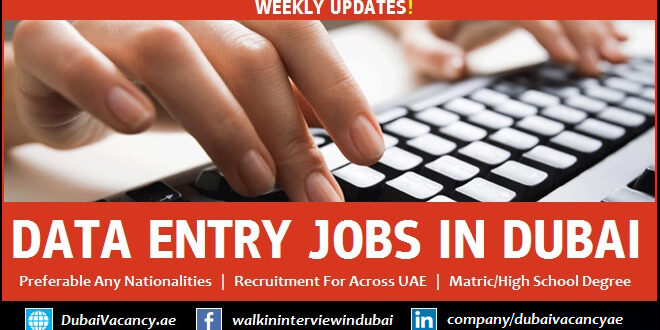 Data Entry Jobs in Dubai
