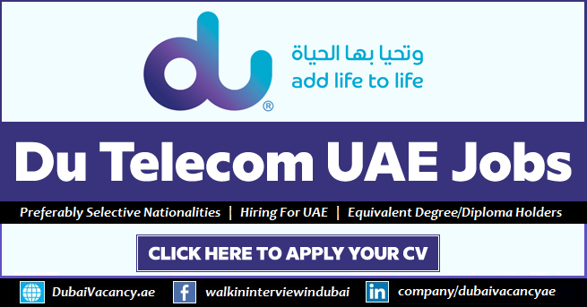 Du Telecom Careers Dubai