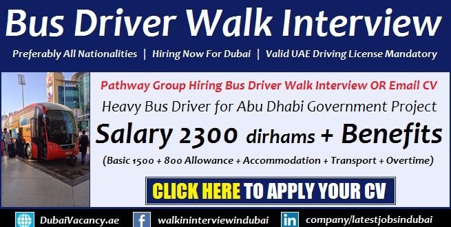 Walk Interview Heavy Bus Job