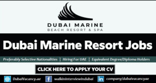 Dubai Marine Beach Resort & Spa Careers