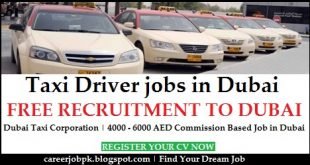 Dubai Taxi Corporation Careers Taxi Driver For Pakistani Indian Nationality
