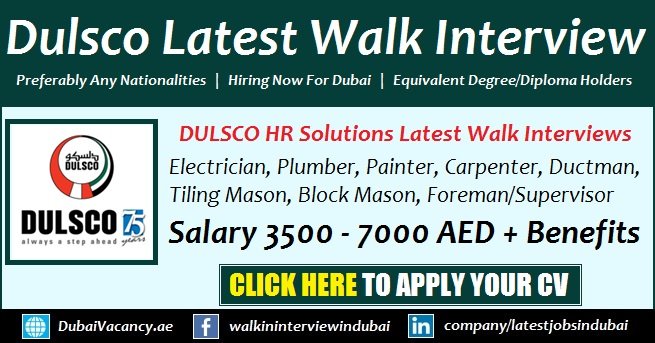 Dulsco Recruitment Open Day Jobs