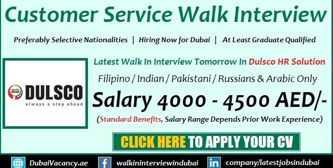 Dulsco Customer Service Jobs