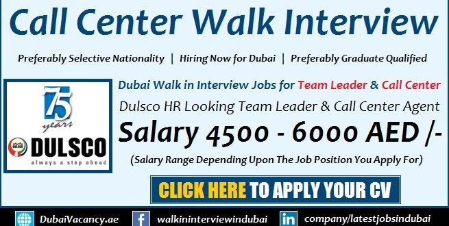 Dulsco Call Center Jobs