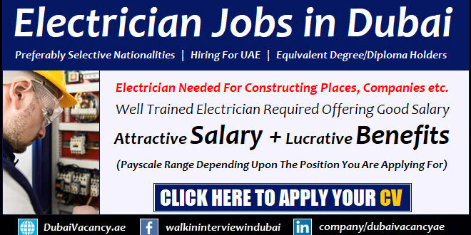 Electrician Jobs in Dubai