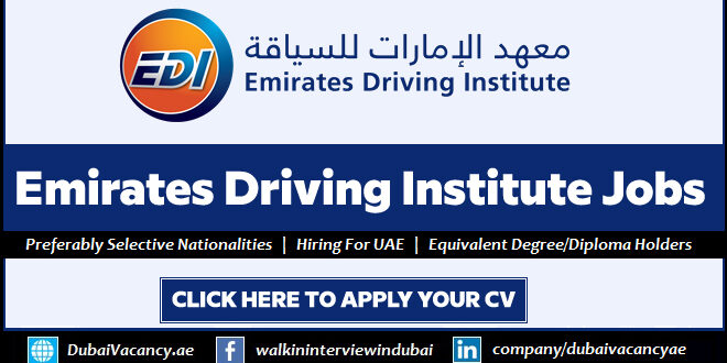 Emirates Driving Institute Careers
