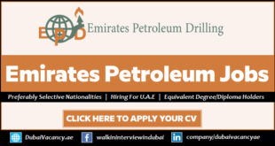 Emirates Petroleum Drilling Careers