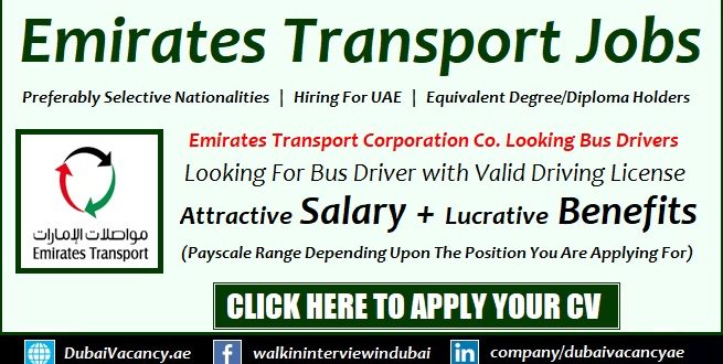 Emirates Transport Driver Jobs