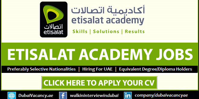 Etisalat Academy Careers