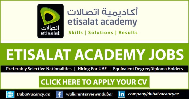 Etisalat Academy Walk in Interview