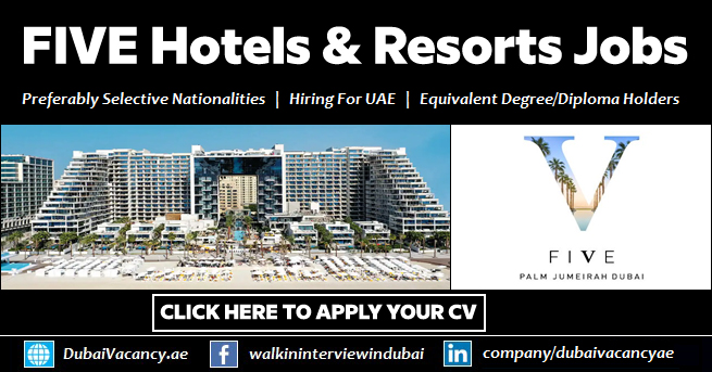 FIVE Palm Jumeirah Careers Dubai 1