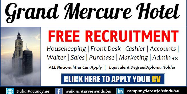 Grand Mercure Hotel Dubai Careers