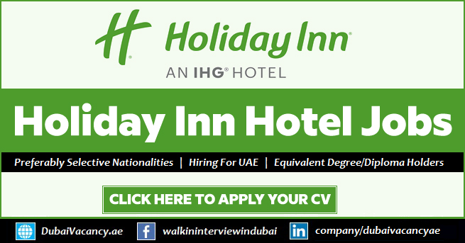 Holiday Inn Dubai Careers