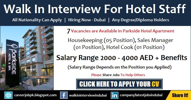 Parkside Hotel Apartment Walk in Interview