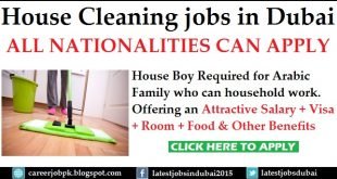 House Cleaning jobs in Dubai