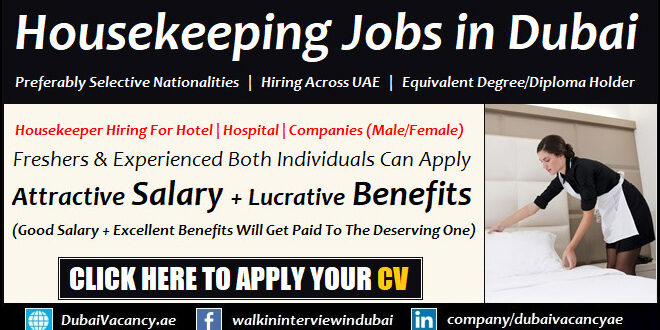 Housekeeping Jobs in Dubai