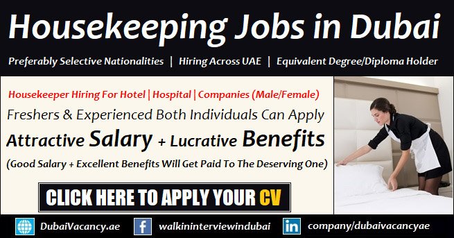 Housekeeping Jobs in Dubai