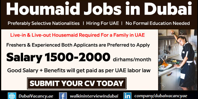 Housemaid Jobs in Dubai