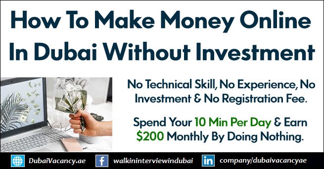 How To Make Money Online in Dubai