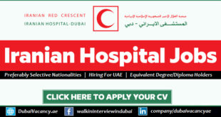 Iranian Hospital Dubai Careers