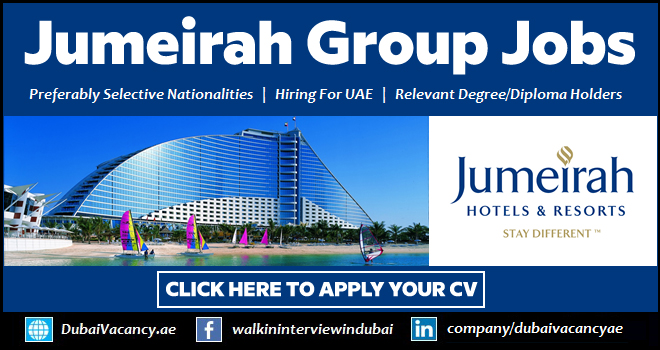 Jumeirah Careers Dubai Hotels & Resorts Jobs (Dec 2024) 1 Jumeirah Careers Dubai UAE