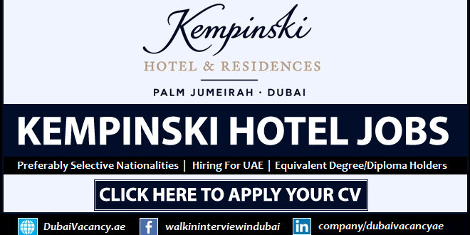 Kempinski Careers Dubai