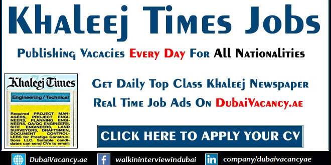 Khaleej Times Jobs