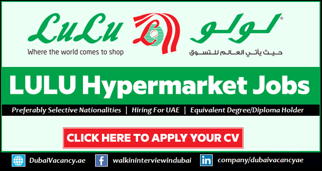 LULU Hypermarket Careers 2025 in Dubai Multiple Vacancies 1 LULU Hypermarket Careers 1